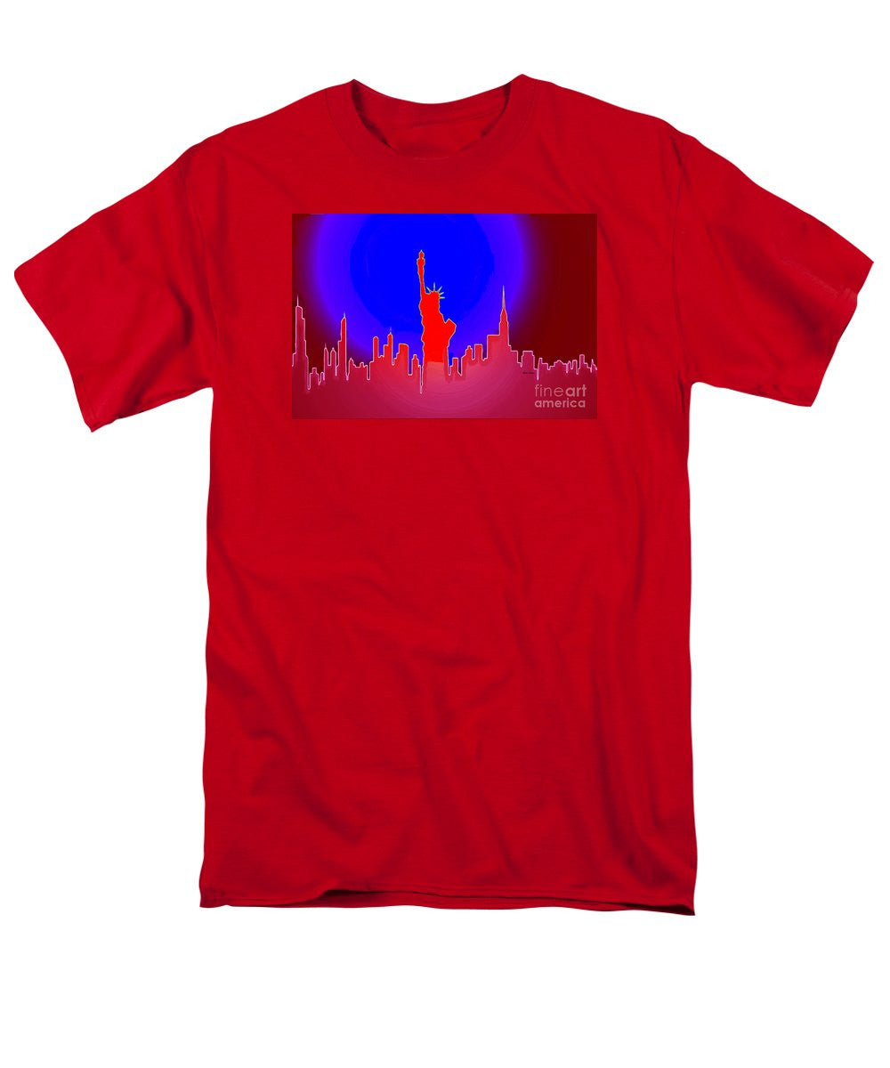 Men's T-Shirt  (Regular Fit) - Statue Of Liberty Enlightening The World