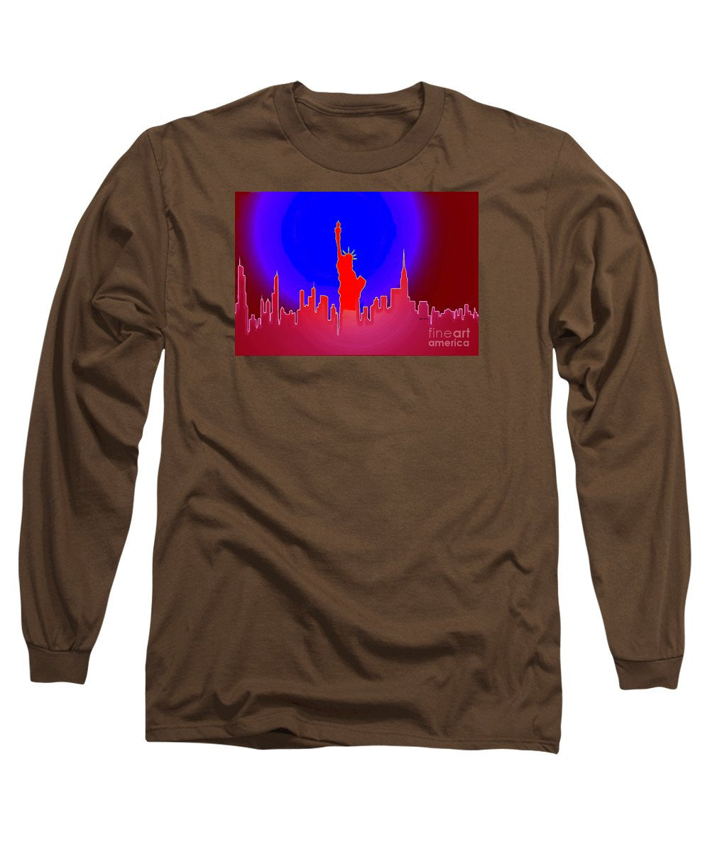 Long Sleeve T-Shirt - Statue Of Liberty Enlightening The World