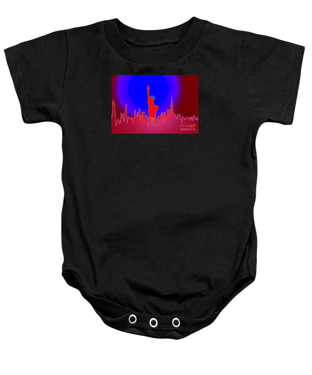 Baby Onesie - Statue Of Liberty Enlightening The World