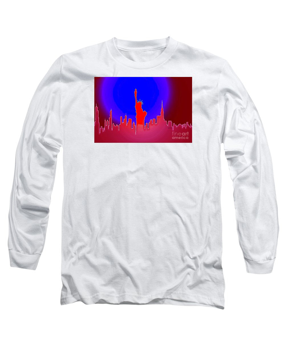 Long Sleeve T-Shirt - Statue Of Liberty Enlightening The World