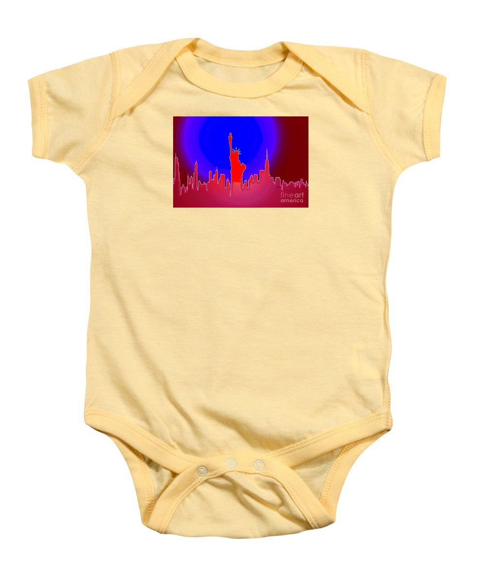 Baby Onesie - Statue Of Liberty Enlightening The World