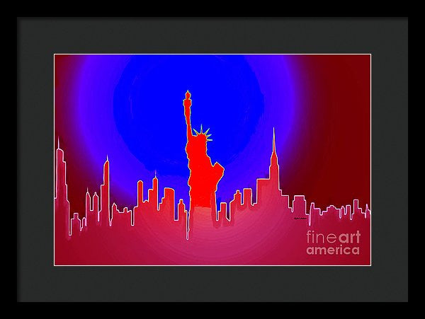 Framed Print - Statue Of Liberty Enlightening The World