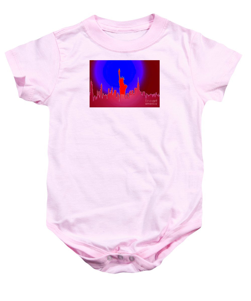 Baby Onesie - Statue Of Liberty Enlightening The World