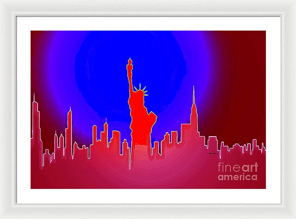 Framed Print - Statue Of Liberty Enlightening The World