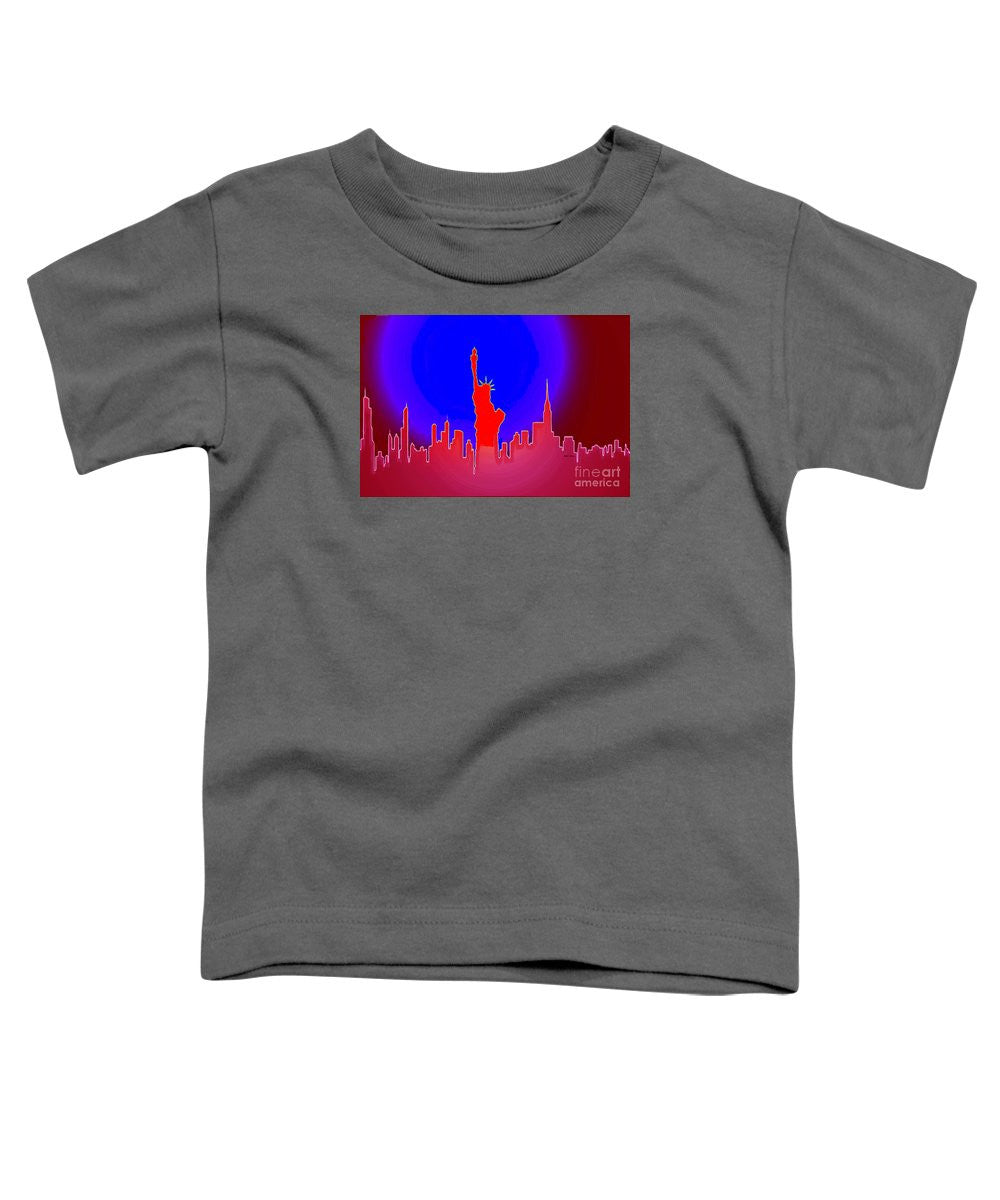 T-shirt pour tout-petits - La Statue de la Liberté éclaire le monde