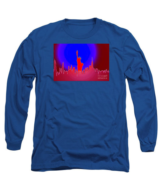 Long Sleeve T-Shirt - Statue Of Liberty Enlightening The World