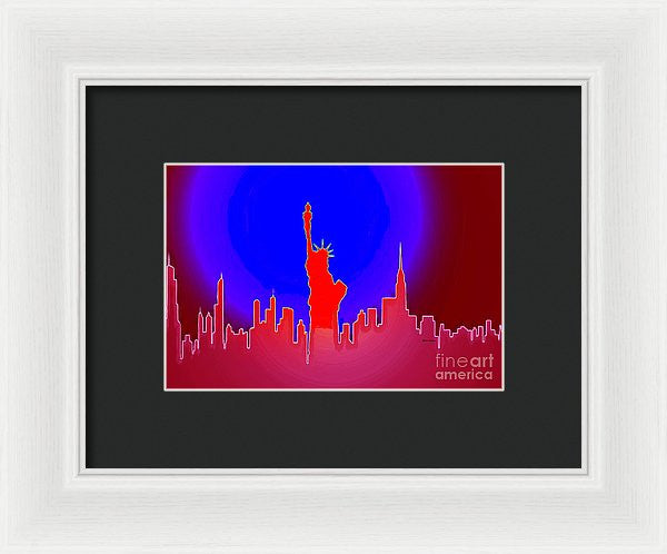 Framed Print - Statue Of Liberty Enlightening The World