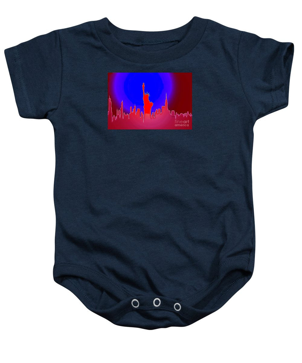 Baby Onesie - Statue Of Liberty Enlightening The World