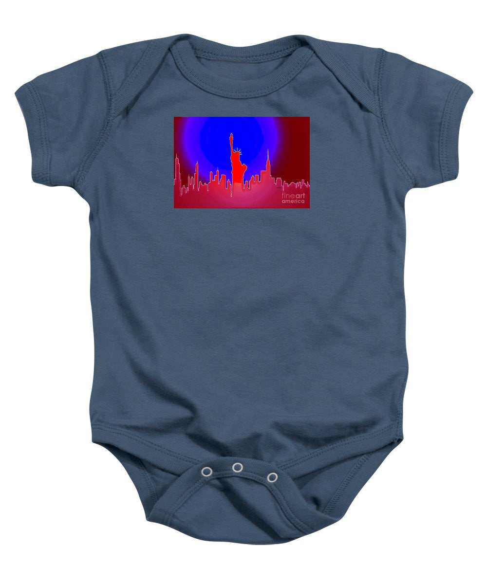 Baby Onesie - Statue Of Liberty Enlightening The World