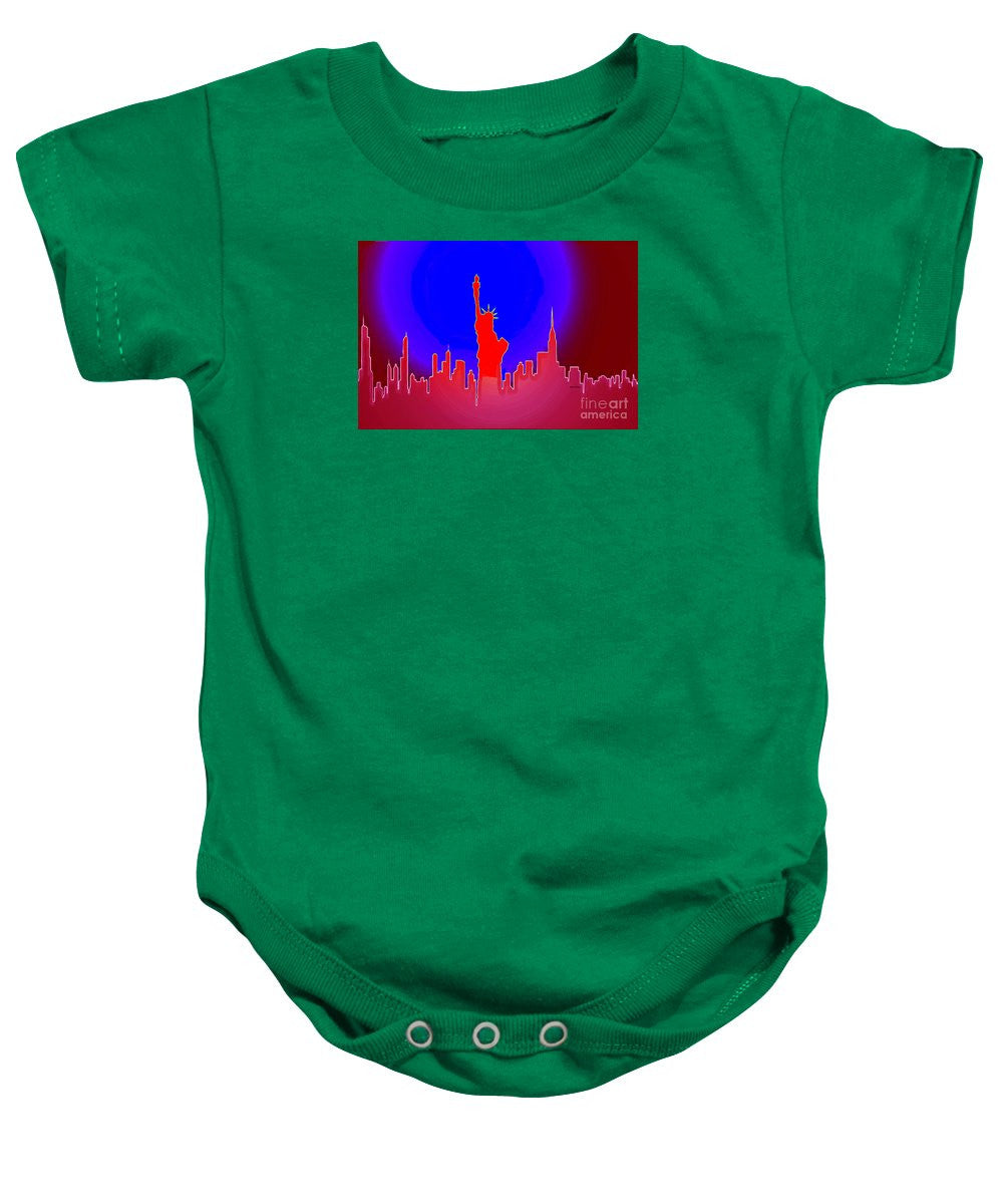 Baby Onesie - Statue Of Liberty Enlightening The World