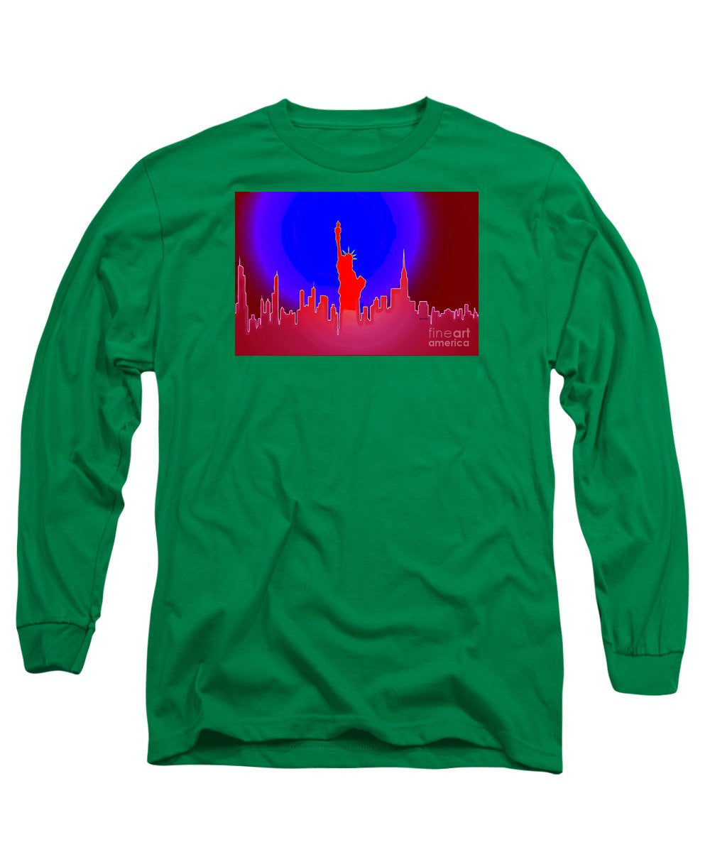 Long Sleeve T-Shirt - Statue Of Liberty Enlightening The World