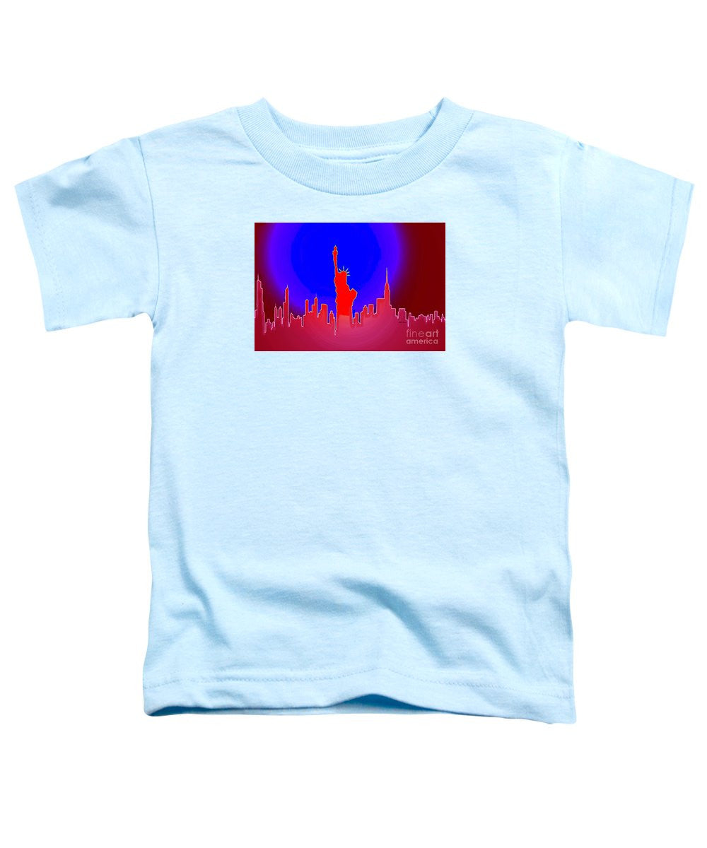 T-shirt pour tout-petits - La Statue de la Liberté éclaire le monde