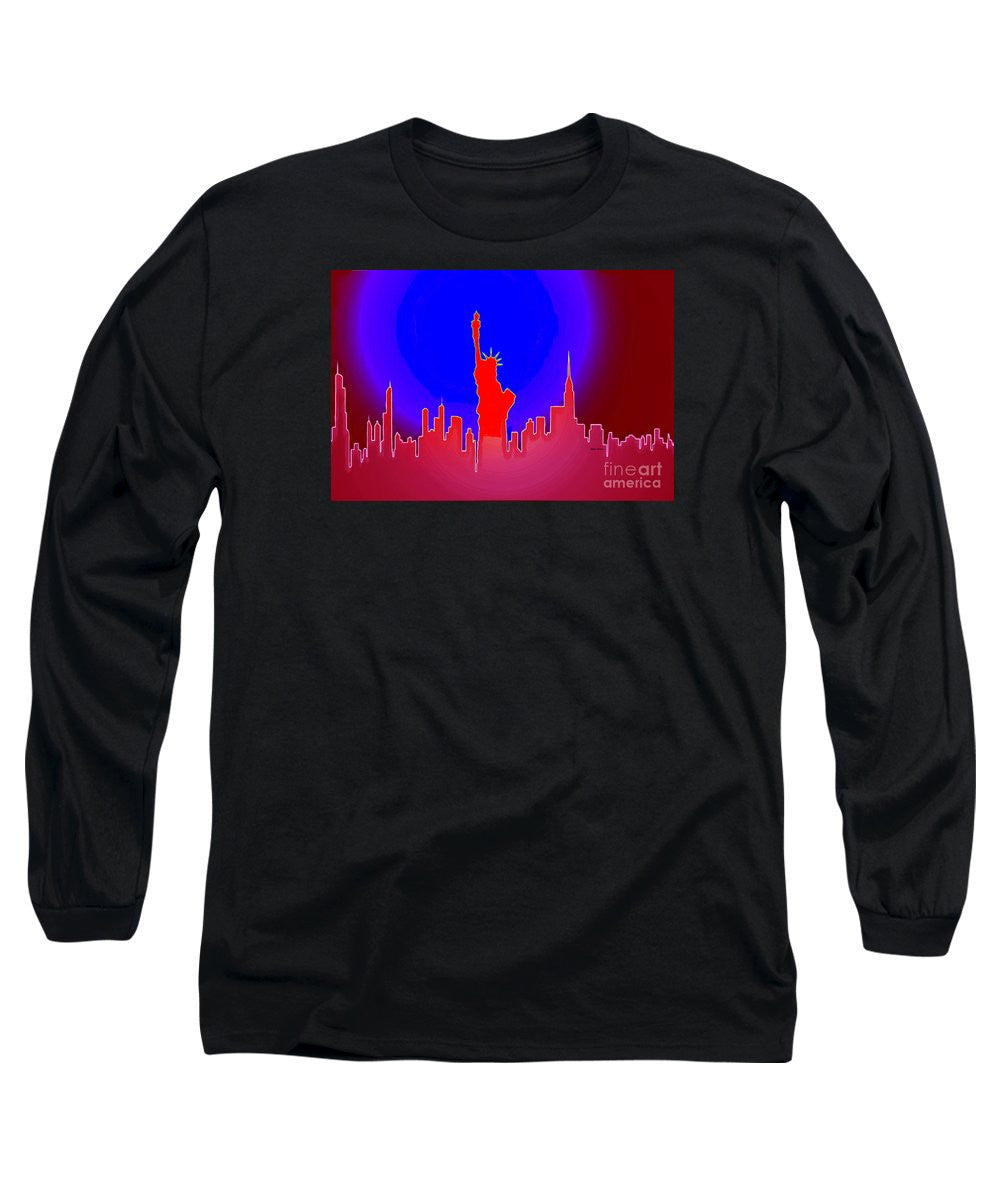 Long Sleeve T-Shirt - Statue Of Liberty Enlightening The World