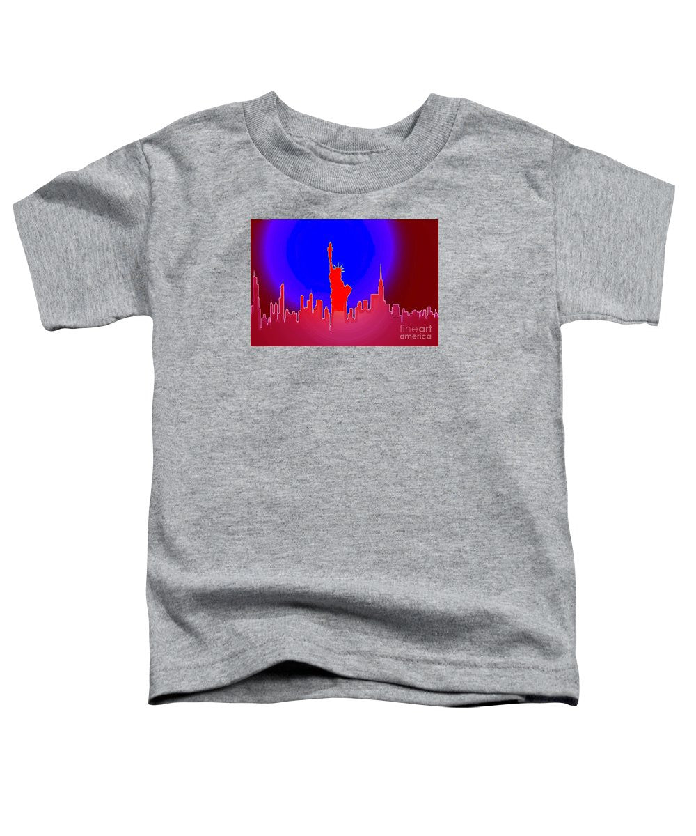 T-shirt pour tout-petits - La Statue de la Liberté éclaire le monde