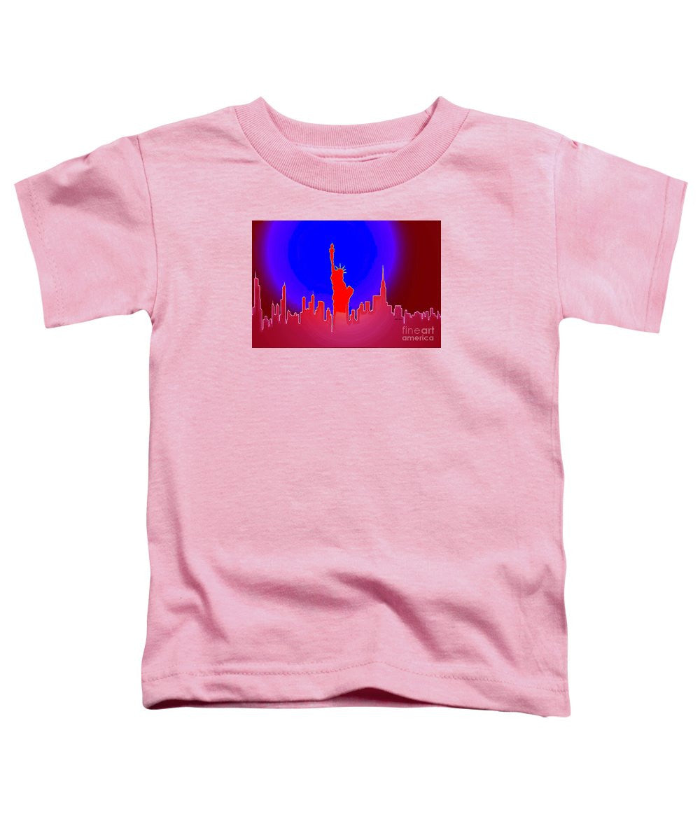 T-shirt pour tout-petits - La Statue de la Liberté éclaire le monde