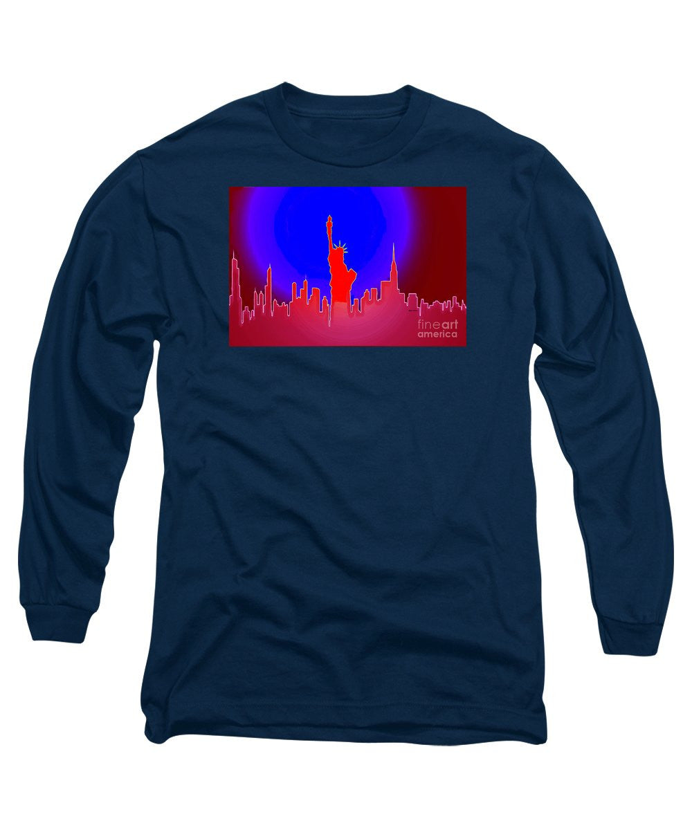 Long Sleeve T-Shirt - Statue Of Liberty Enlightening The World