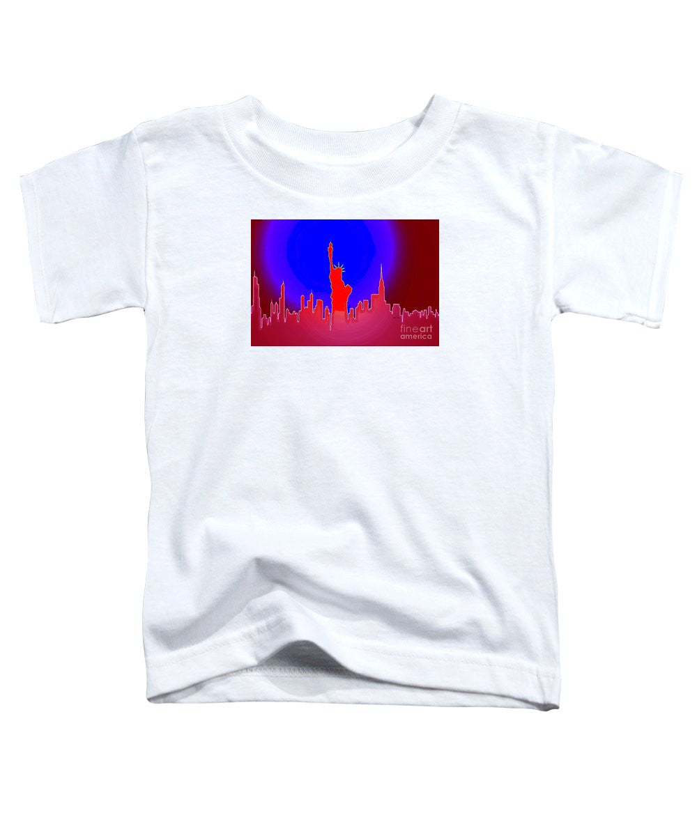 T-shirt pour tout-petits - La Statue de la Liberté éclaire le monde