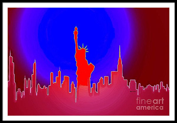 Framed Print - Statue Of Liberty Enlightening The World