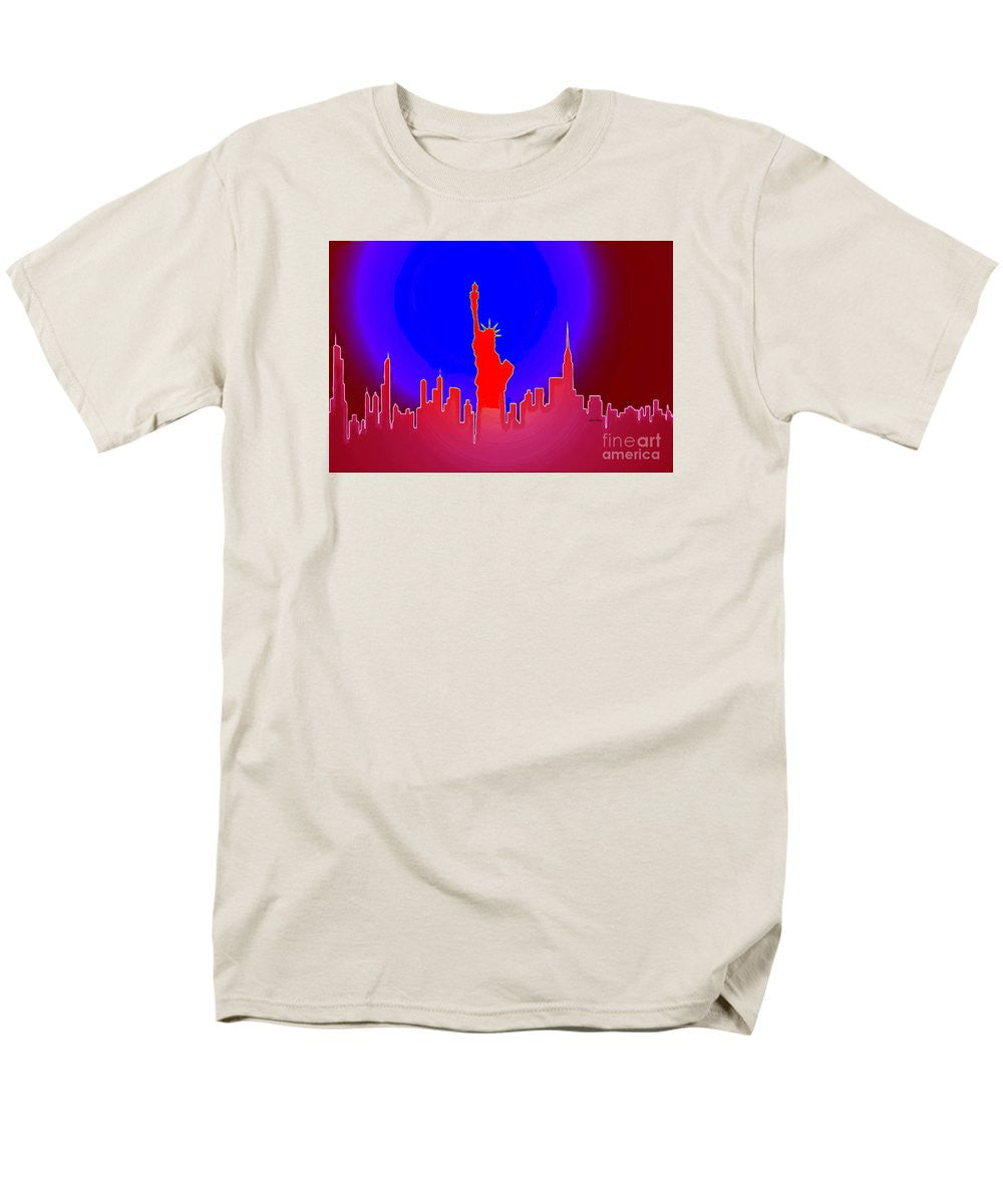 Men's T-Shirt  (Regular Fit) - Statue Of Liberty Enlightening The World
