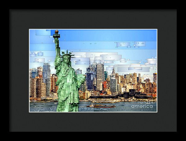 Framed Print - Statue Of Liberty- New York