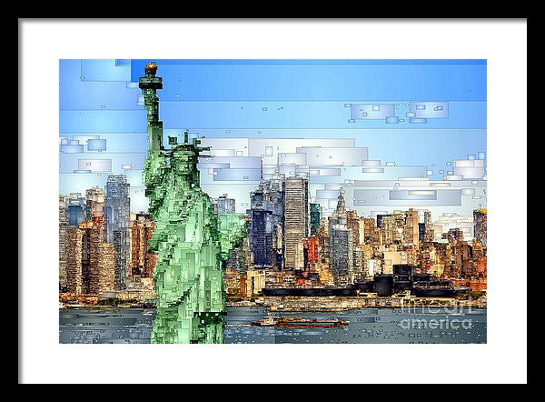 Framed Print - Statue Of Liberty- New York