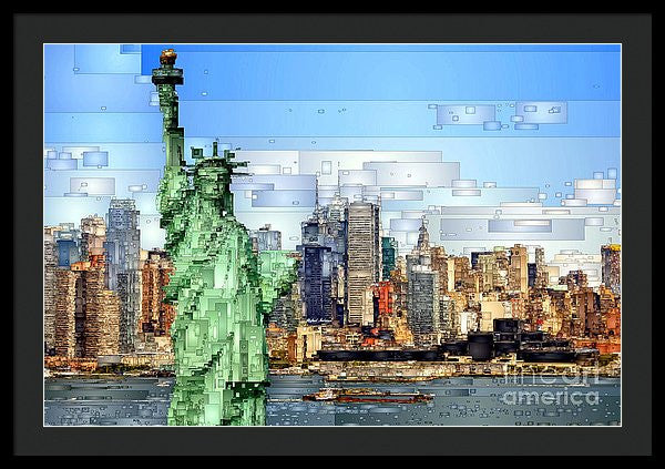 Framed Print - Statue Of Liberty- New York