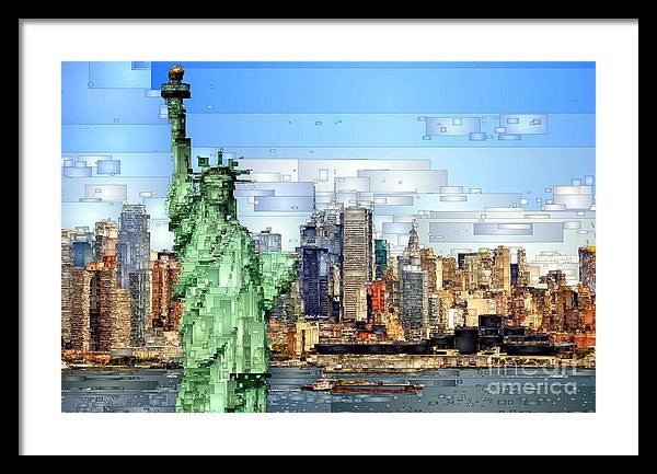 Framed Print - Statue Of Liberty- New York