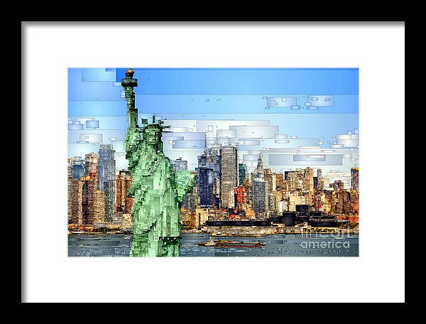 Framed Print - Statue Of Liberty- New York