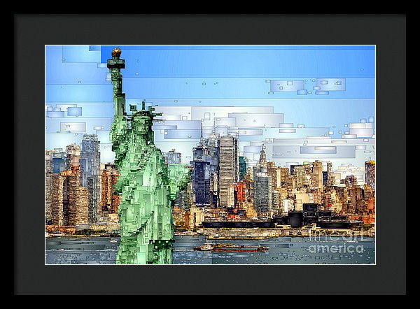 Framed Print - Statue Of Liberty- New York