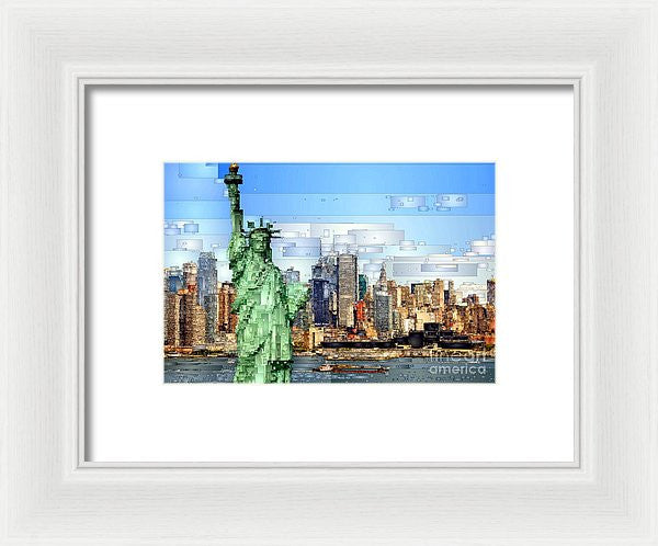 Framed Print - Statue Of Liberty- New York