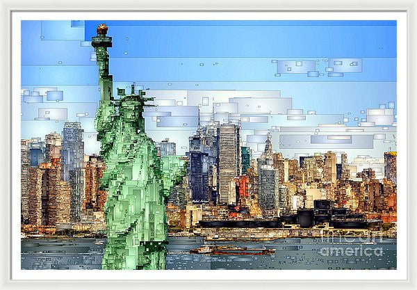 Framed Print - Statue Of Liberty- New York