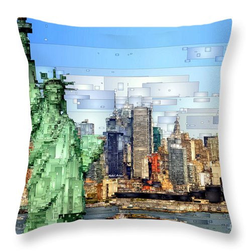 Throw Pillow - Statue Of Liberty- New York