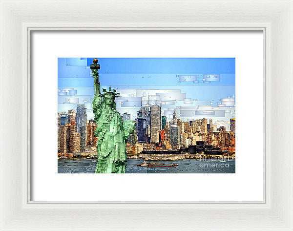 Framed Print - Statue Of Liberty- New York