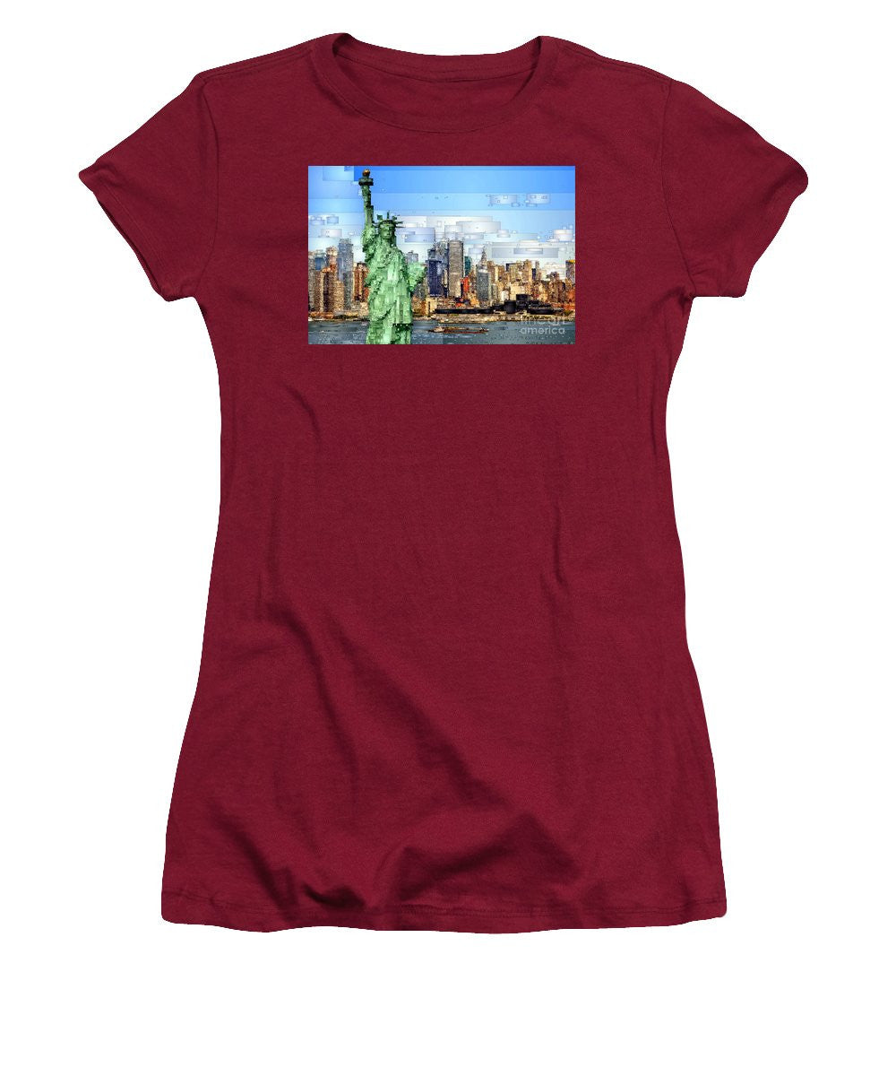 Women's T-Shirt (Junior Cut) - Statue Of Liberty- New York