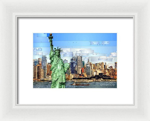 Framed Print - Statue Of Liberty- New York