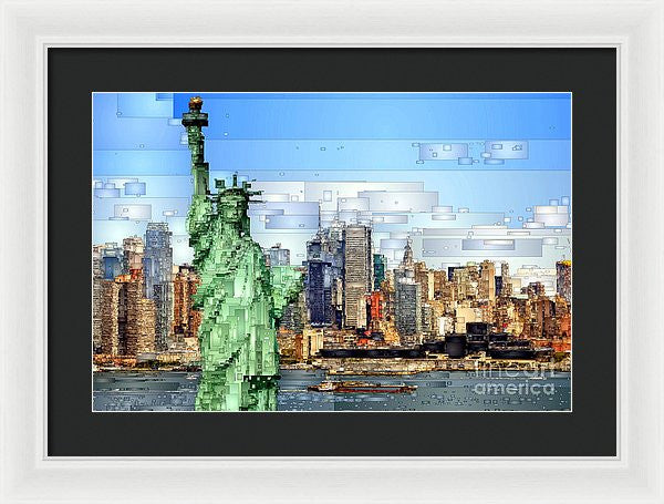 Framed Print - Statue Of Liberty- New York