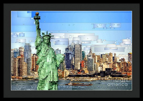 Framed Print - Statue Of Liberty- New York