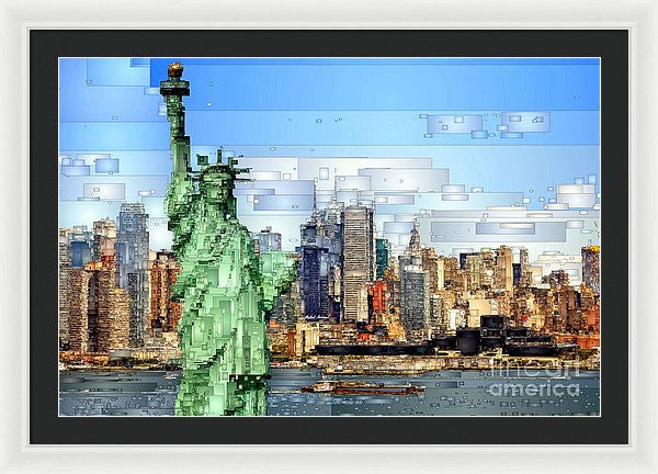 Framed Print - Statue Of Liberty- New York