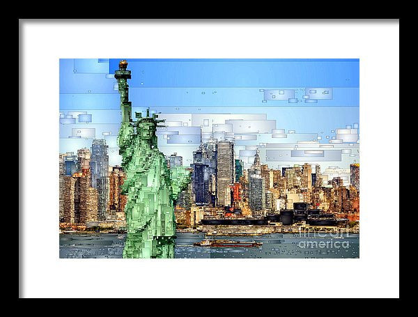 Framed Print - Statue Of Liberty- New York