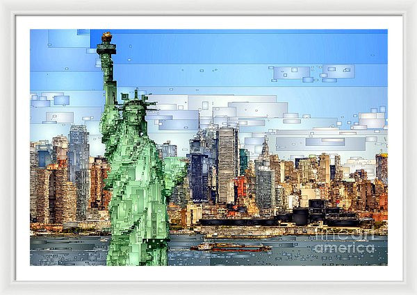 Framed Print - Statue Of Liberty- New York