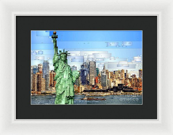 Framed Print - Statue Of Liberty- New York