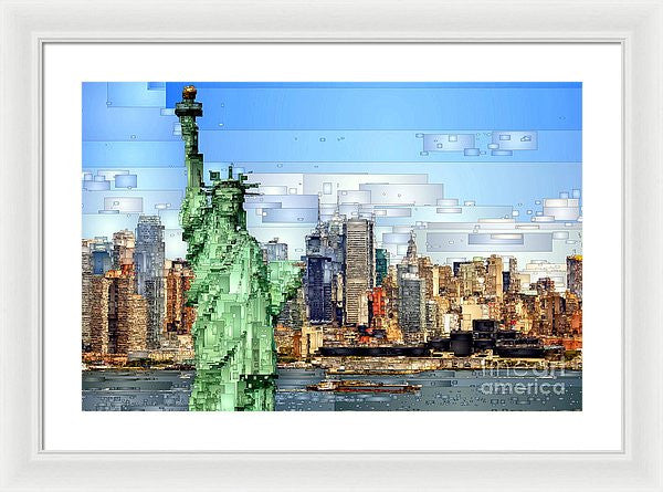 Framed Print - Statue Of Liberty- New York