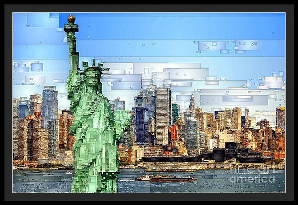 Framed Print - Statue Of Liberty- New York