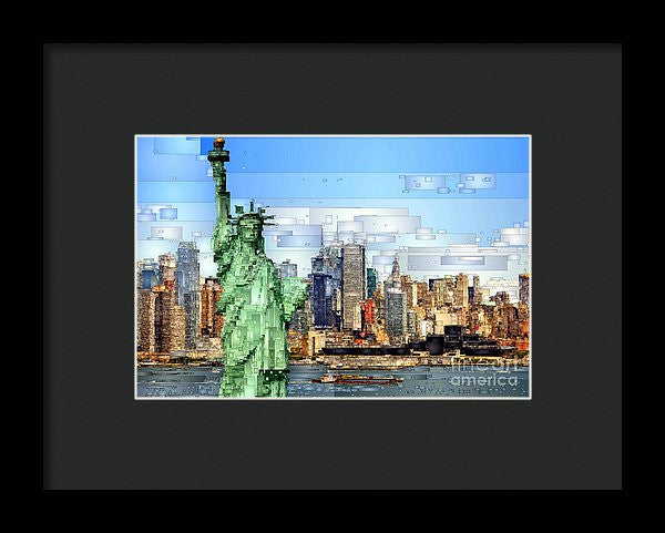 Framed Print - Statue Of Liberty- New York