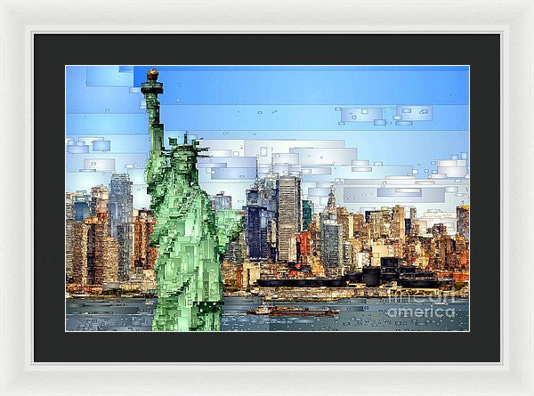 Framed Print - Statue Of Liberty- New York