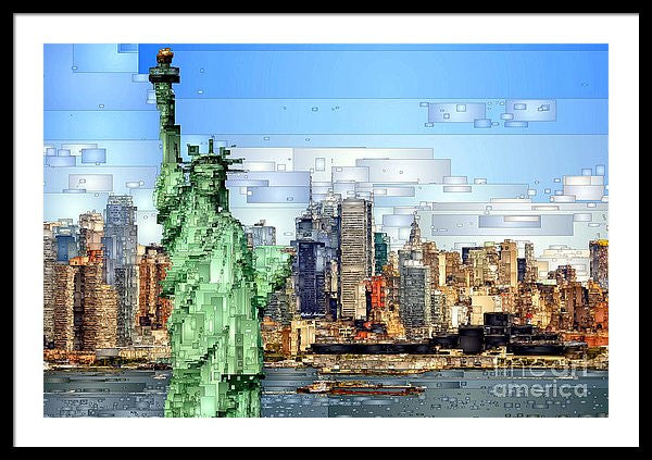 Framed Print - Statue Of Liberty- New York