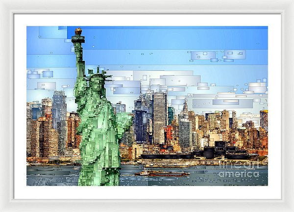 Framed Print - Statue Of Liberty- New York