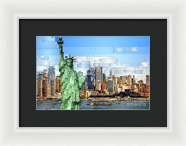 Framed Print - Statue Of Liberty- New York