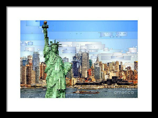 Framed Print - Statue Of Liberty- New York