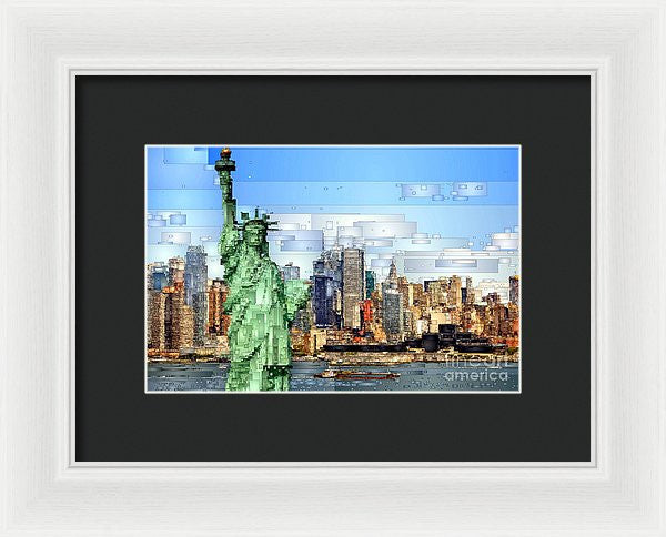 Framed Print - Statue Of Liberty- New York